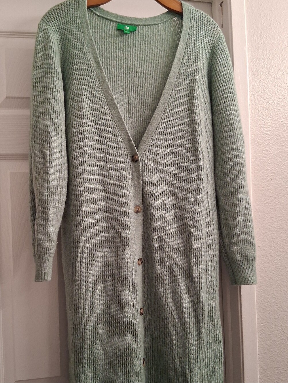 Dip Sage Green Long Sweater Large
